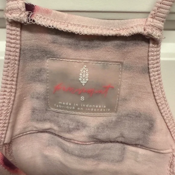 Free People Hot Shot Printed One Piece - Pink Palm - small - Picture 4 of 6